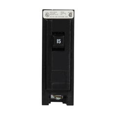 CUTLER & HAMMER Cutler-Hammer BAB1015 Type BAB Molded Case Industrial Miniature Circuit Breaker, 120/240 VAC, 15 A, 10 kA, 1 Pole