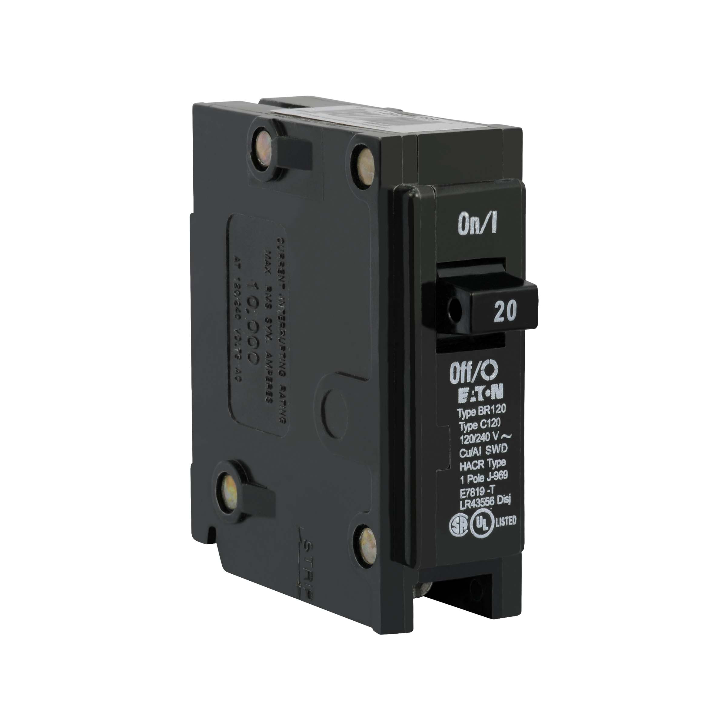 CUTLER & HAMMER Cutler-Hammer BR120 20A 120/240V 1-Pole Circuit Breaker