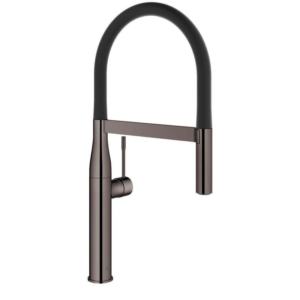 GROHE GROHE 30295A00 Essence New Single Handle Pull Out Kitchen Faucet in Hard Graphite