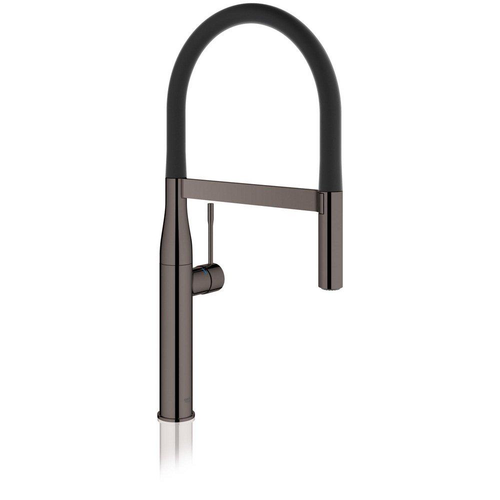 GROHE GROHE 30295A00 Essence New Single Handle Pull Out Kitchen Faucet in Hard Graphite