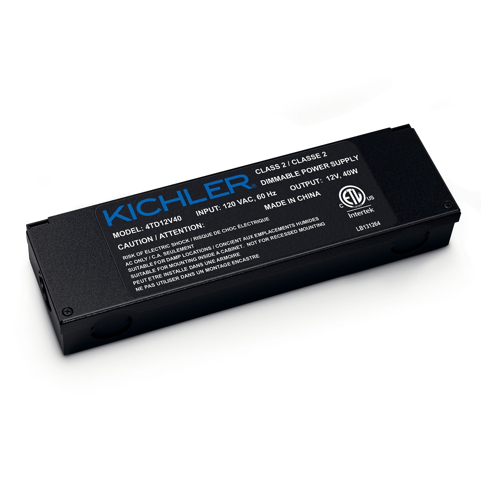 KICHLER 4TD12V40BKT POWER SUPPLY CONTROL BOARDS