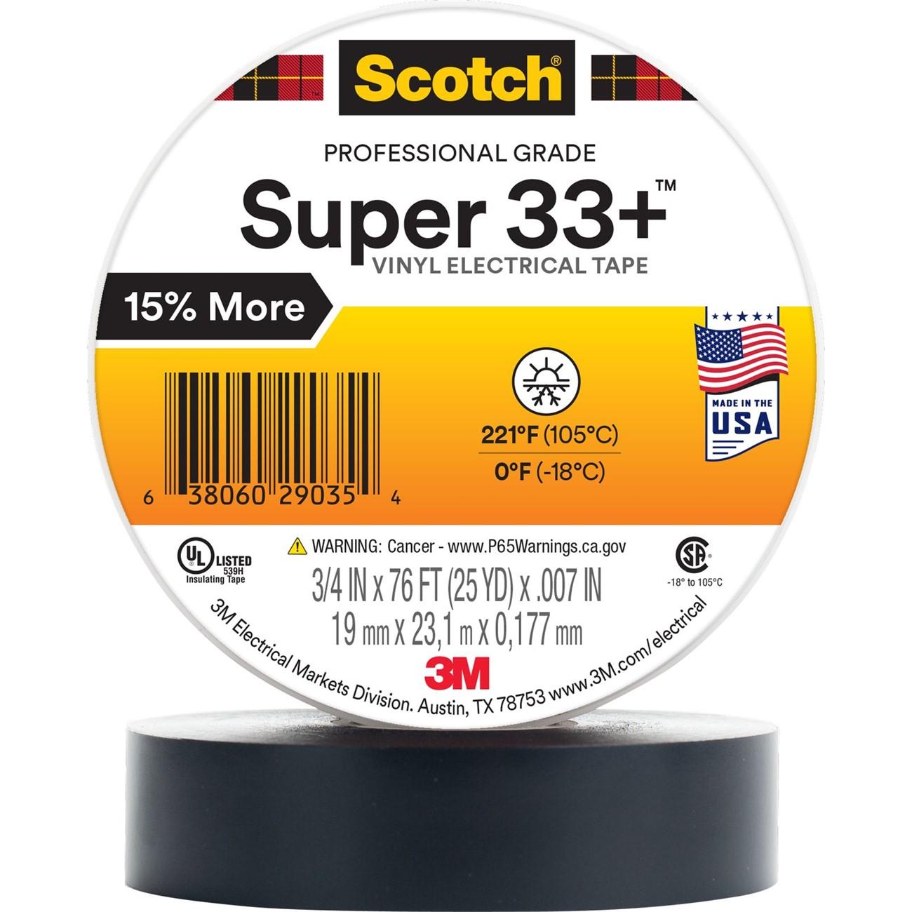 3M 3M 7100201470 Vinyl Electrical Tape Power 76 ft Replacement MPN