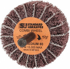 3M Standard Abrasives 7000122221 Mounted Flap Wheel 80 Grit