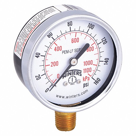 WINTERS INSTRUMENTS PEM215LF PRESSURE GAUGES