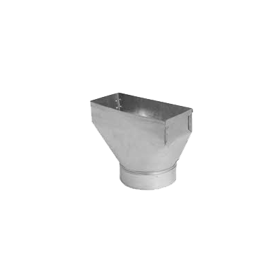 GRAY METAL 110R-14X4X8 DUCT BOOTS