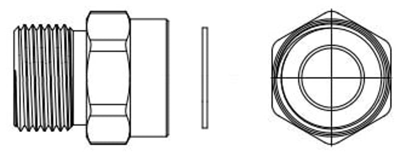 BRASSCRAFT 462-8-6 BRASS FITTINGS