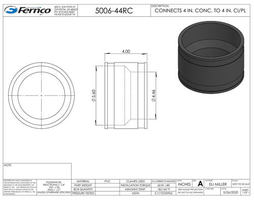 FRENCO 5006-44RC PIPE FITTINGS