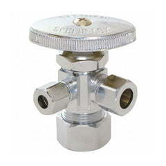 EZ-FLO EZ-FLO 04351LF Eastman 5/8 Comp X 3/8 Comp X 1/4 Comp Dual Outlet Stop Valve