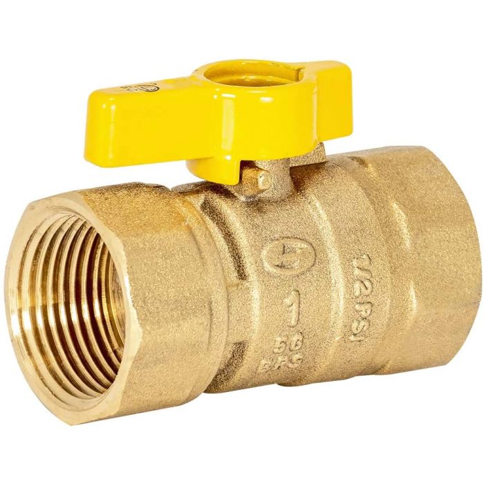 EZ-FLO EZ-FLO 60013 Brass Gas Ball Valve With 1/4-Turn Handle 1 FIP