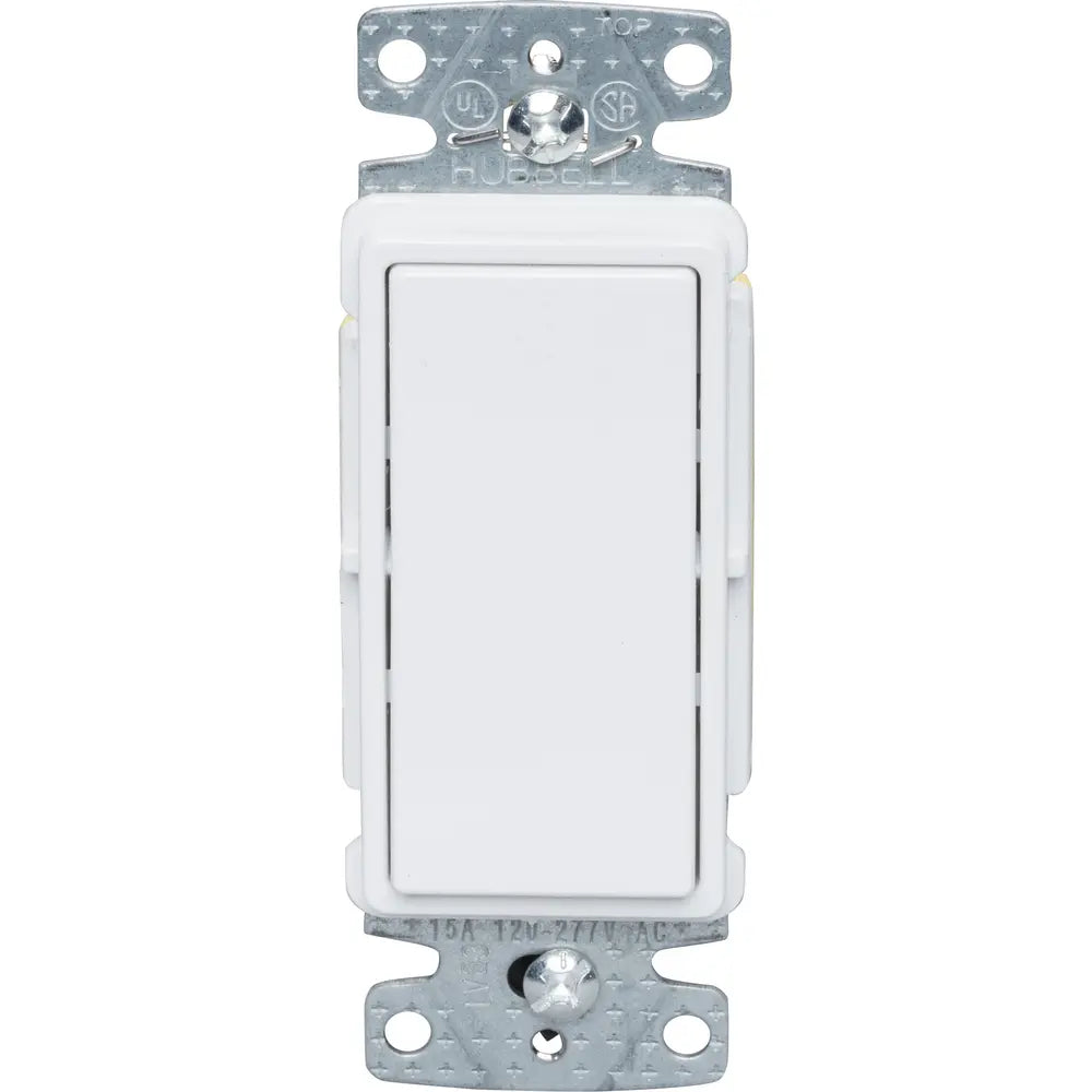 BRYANT BRYANT RSD315W Decorator Quiet Rocker Switch 15A 120/277 VAC REPLACEMENT MPN