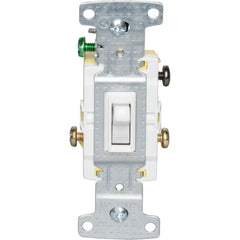 BRYANT BRYANT RS315W 15A TradeSelect Residential Grade Toggle Switch, 120VAC, 3-Pole, White