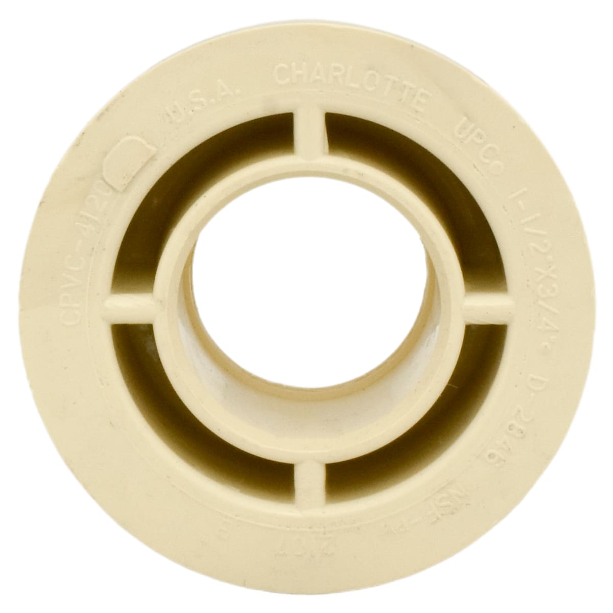 CHARLOTTE PIPE Charlotte Pipe CTS021072000 1-1/2 x 3/4 - CPVC Bushing - Slip x Slip