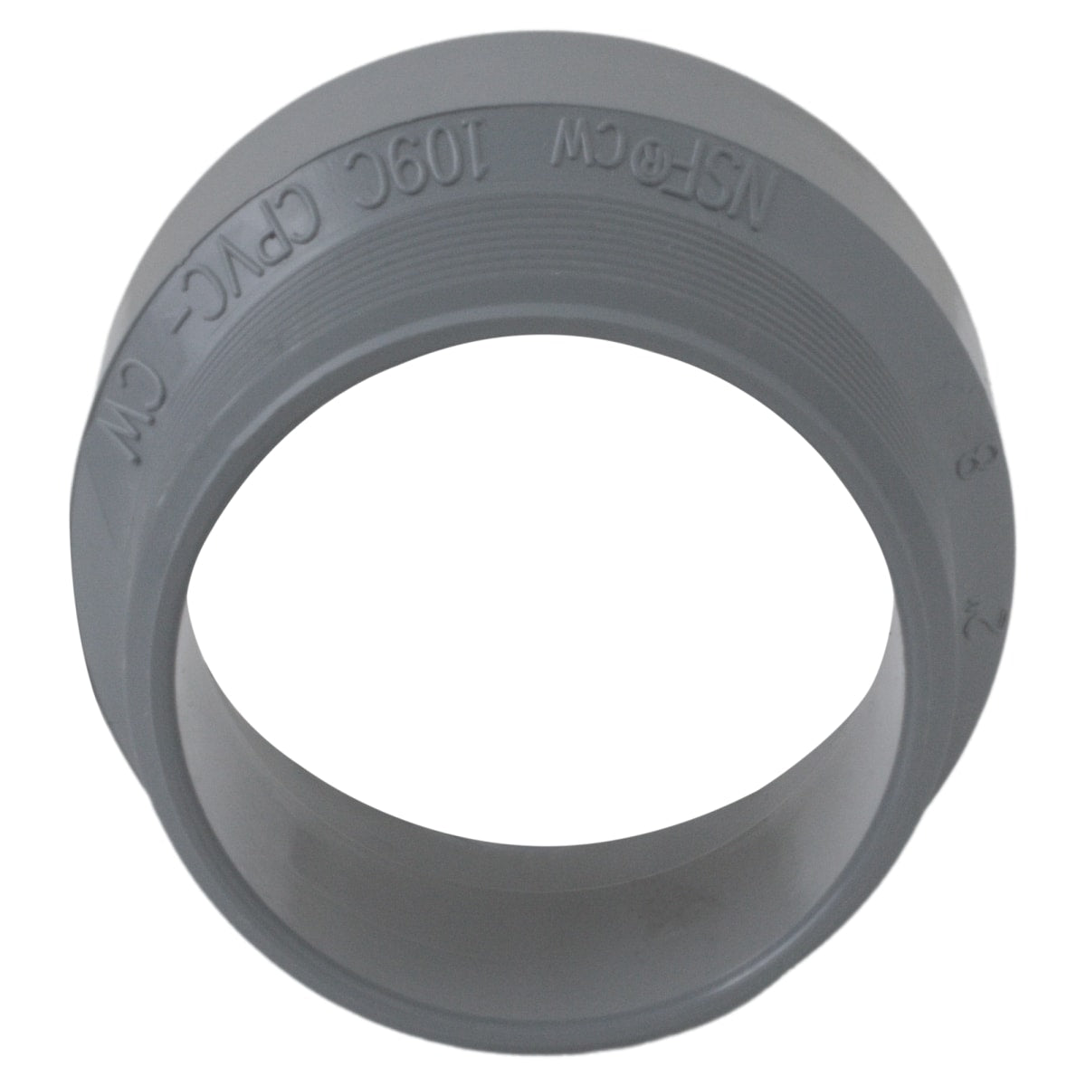 CHARLOTTE PIPE Charlotte Pipe AW001090020C Plastic Adaptor, 2 Inch x 2 Inch, Male NPT Thread x Hub, Schedule 40