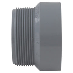 CHARLOTTE PIPE Charlotte Pipe AW001090020C Plastic Adaptor, 2 Inch x 2 Inch, Male NPT Thread x Hub, Schedule 40