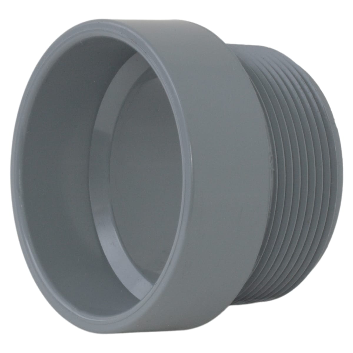 CHARLOTTE PIPE Charlotte Pipe AW001090020C Plastic Adaptor, 2 Inch x 2 Inch, Male NPT Thread x Hub, Schedule 40