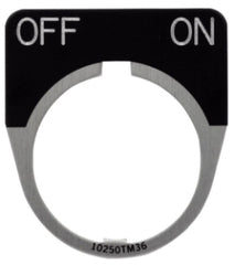 EATON Eaton 10250TM47 Plate Legend 0.1 in 1.6 in Half Round Plate
