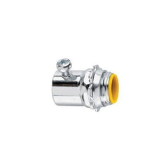 EATON Crouse-Hinds 1459 4 EMT/Rigid Insulated Set Screw Connector, Steel