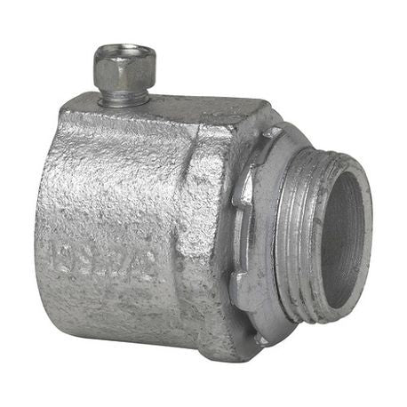 EATON Crouse-Hinds 154P Non-Insulated Setscrew Straight Connector 1-1/2 In