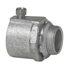EATON Crouse-Hinds 154P Non-Insulated Setscrew Straight Connector 1-1/2 In