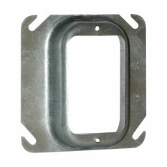 EATON Crouse-Hinds TP490 1-1/4 Raised Steel 1-Device Square Outlet Box Mud Ring