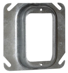 EATON Crouse-Hinds TP490 1-1/4 Raised Steel 1-Device Square Outlet Box Mud Ring