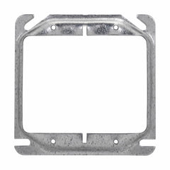 EATON Crouse-Hinds TP501 1-1/4 Raised Steel 2-Device Square Outlet Box Mud Ring