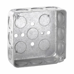 EATON Crouse-Hinds TP410 Square Outlet Box 4 In Width X 2-1/2 In Depth X 4 In Height
