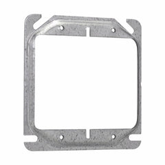 EATON Crouse-Hinds TP499 5/8 Raised Steel 2-Device Square Outlet Box Mud Ring