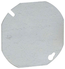 EATON Crouse-Hinds TP322 4 Steel Flat Blank Octagon Box Cover