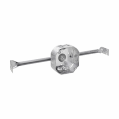 EATON Crouse-Hinds TP377 Octagon Box and Adjustable Bar Set 4 In Width 1-1/2 In Depth
