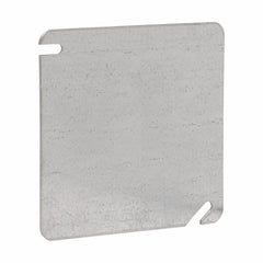 EATON Crouse-Hinds TP472 Blank Box Cover 4 in Steel Flat Replacement MPN