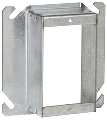 EATON Crouse-Hinds TP528 4 1-1/2 Raised Steel 1-Device Square Box Tile Wall Cover