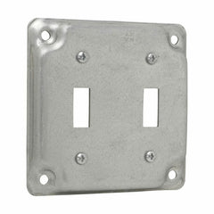 EATON Crouse-Hinds TP508 Square Surface Cover for Two Toggle Switches 5.5 Cubic Inch Capacity