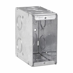 EATON Crouse-Hinds TP690 Welded Masonry Box, Steel, 22 cu-in Capacity, 1 Gang, 8 Knockouts