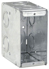 EATON Crouse-Hinds TP690 Welded Masonry Box, Steel, 22 cu-in Capacity, 1 Gang, 8 Knockouts