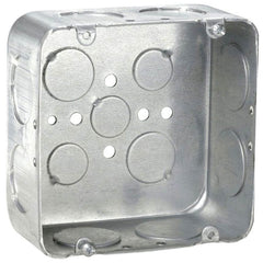 EATON Crouse-Hinds TP560 4-11/16x 4-11/16x 2-1/8 Steel Drawn Square Outlet Box
