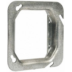 EATON Crouse-Hinds TP587 Square Box Cover 4-11/16 in Two Device Steel