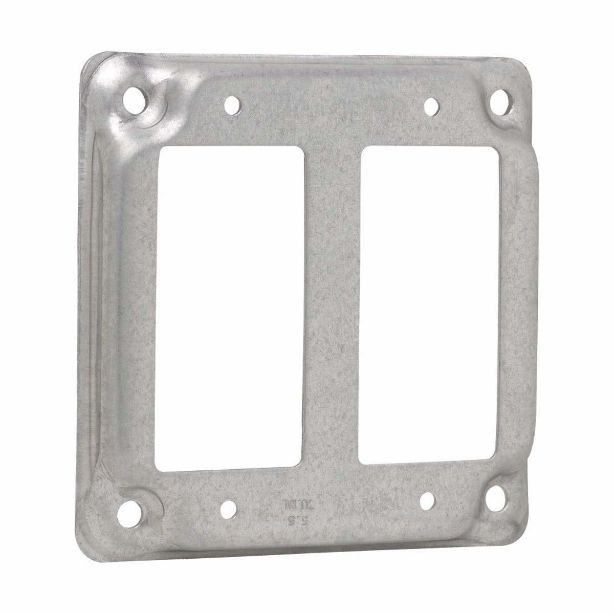 EATON Crouse-Hinds TP511 4 Square Surface Cover (2) GFCI Receptacles