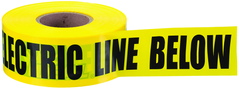 IDEAL INDUSTRIES Ideal Industries 42-102 Tape Caution Buried Electric Line Below 3 x 1000' Replacement MPN
