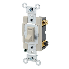 LEVITON Leviton 54503-2W 3-Way Framed AC Quiet Toggle Switch 120/277V