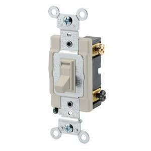 LEVITON Leviton 54503-2W 3-Way Framed AC Quiet Toggle Switch 120/277V