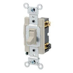 LEVITON Leviton 54503-2W 3-Way Framed AC Quiet Toggle Switch 120/277V
