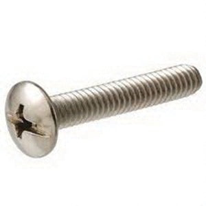 METALLICS Metallics JRM140 Metallics JRM140 Zinc Plated Steel Phillips/Slotted Drive Round Head Fully Threaded Combo Machine Screw #6 x 2-1/2-Inch