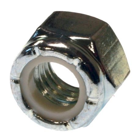 METALLICS Metallics JNYN163 Nylon Insert Locknut, 1/4-20, Steel, Zinc Chromate, Right Thread