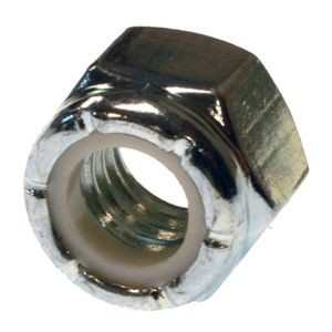 METALLICS Metallics JNYN163 Nylon Insert Locknut, 1/4-20, Steel, Zinc Chromate, Right Thread