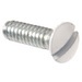 METALLICS Metallics SP282 Steel/Stainless Steel Slotted Drive Oval Head Fully Threaded Wallplate Screw #6 x 2-Inch