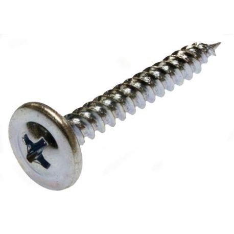 METALLICS Metallics WDW1M Self-Piercing Drywall Screw, #8, 1/2 in OAL, Wafer Head, Zinc Chromate
