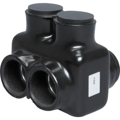 NSI NSI IT-600 2-Port Black Multi-Tap Pre-Insulated Connector, 6 AWG to 600 MCM