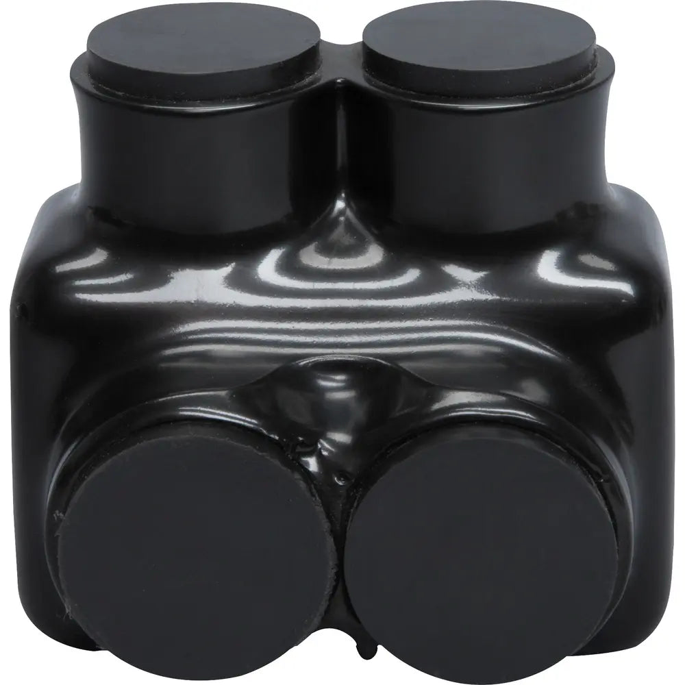 NSI NSI IT-600 2-Port Black Multi-Tap Pre-Insulated Connector, 6 AWG to 600 MCM