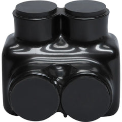 NSI NSI IT-600 2-Port Black Multi-Tap Pre-Insulated Connector, 6 AWG to 600 MCM